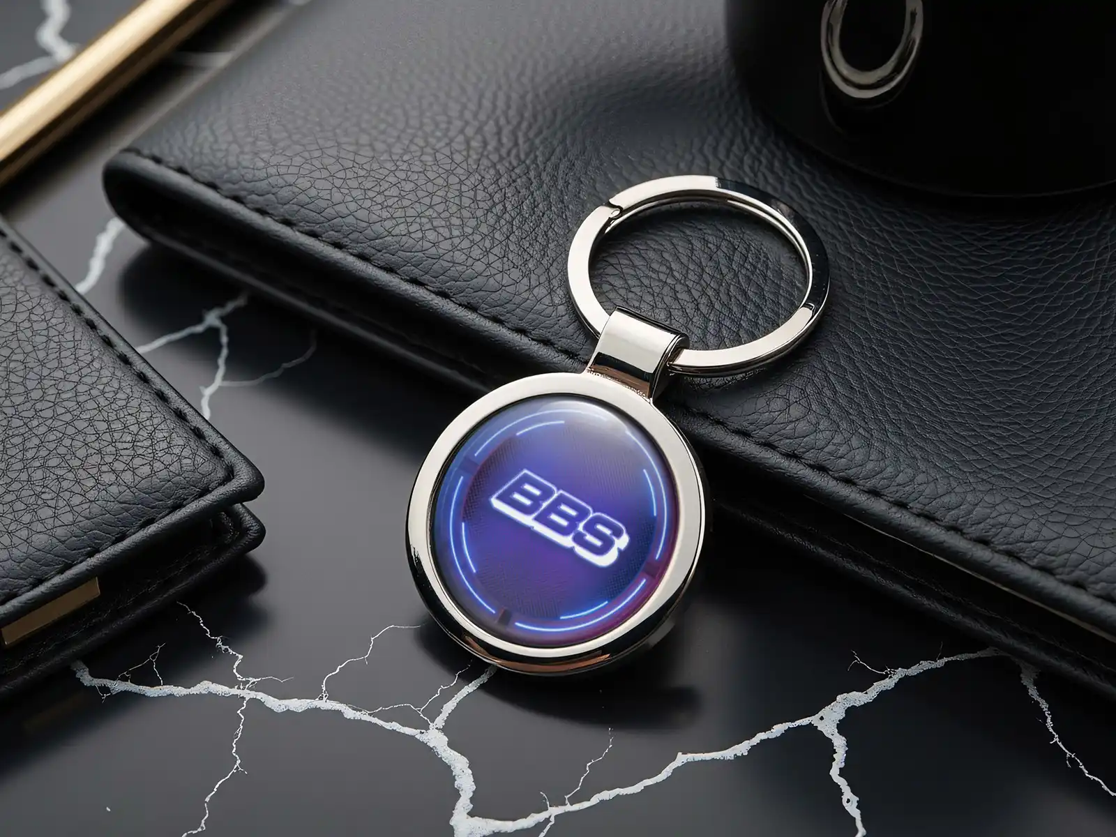BBS Porte-Clés Custom Acier Brillant Pro